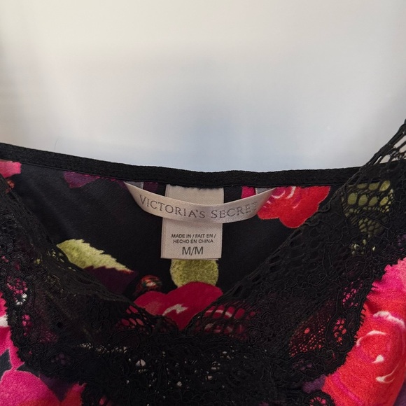 Victoria’s Secret Floral Satin & Lace Mini Slip | M - Picture 4 of 7
